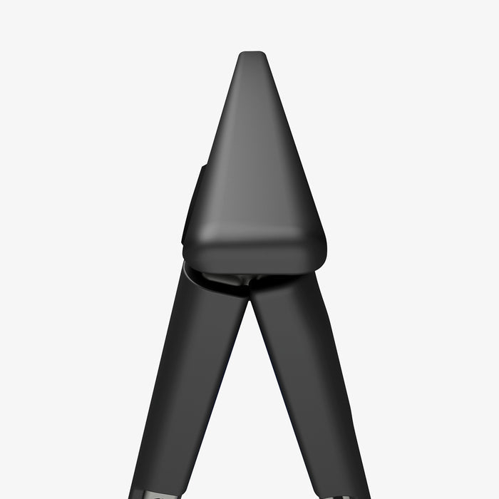 ACS11492 - Galaxy Z Fold 8 Ultra Air Fit Pro (Mag Fit) Black showing a close-up of the case's corner hinge area, highlighting the raised lip and ribbed detailing.