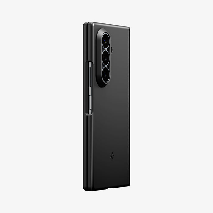 ACS11492 - Galaxy Z Fold 8 Ultra Air Fit Pro (Mag Fit) Black showing an angled back view of the Galaxy Z Fold 8 Ultra with the Air Fit Pro MagFit case, highlighting the slim profile and camera cutout.