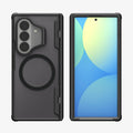 ACS11500 - Galaxy Z Fold 8 Series Optik Armor Pro (Mag Fit) showing Galaxy Z Fold 8 case back and front displays side by side, camera cutout, MagSafe ring, and screen