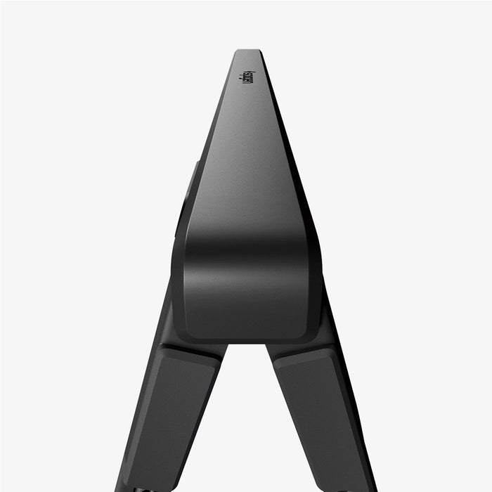 ACS11499 - Galaxy Z Fold 8 Ultra Tough Armor Pro (Mag Fit) Black showing close-up of Galaxy Z Fold 8 Ultra case hinge top with Spigen logo and textured bumper legs