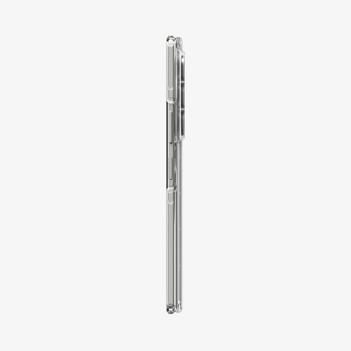 ACS11498 - Galaxy Z Fold 8 Ultra Ultra Hybrid Pro (Mag Fit) showing side profile of Galaxy Z Fold 8 Ultra clear case with slim hinge edge