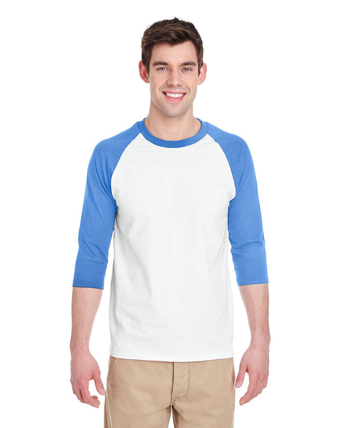 Gildan G570 Adult Heavy Cotton 3/4-Raglan Sleeve T-Shirt