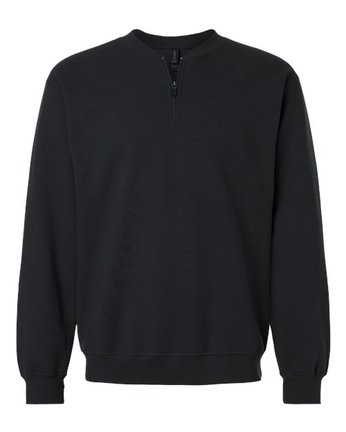 Gildan SF008 Unisex Softstyle Midweight 1/4 Zip Sweatshirt