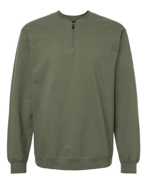 Gildan SF008 Unisex Softstyle Midweight 1/4 Zip Sweatshirt
