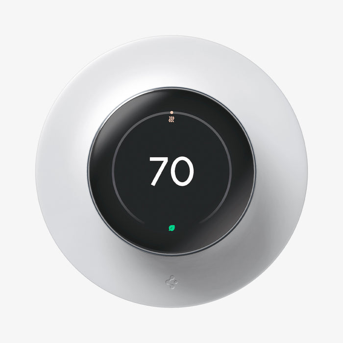 AHP09218 - Google Nest Learning Thermostat 4th Gen Wall Plate in Matte White showing the front