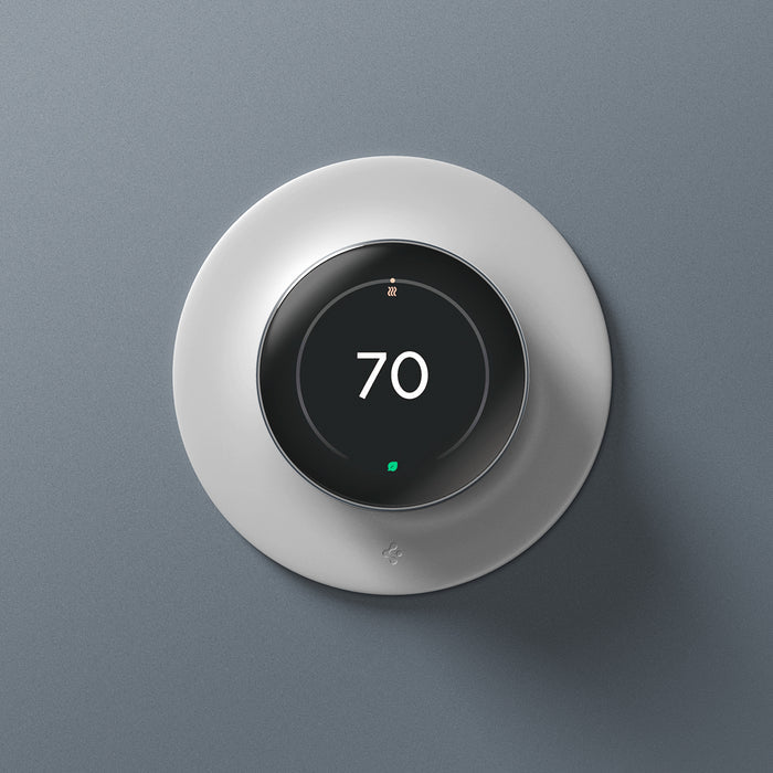 AHP09218 - Google Nest Learning Thermostat 4th Gen Wall Plate in Matte White showing the front
