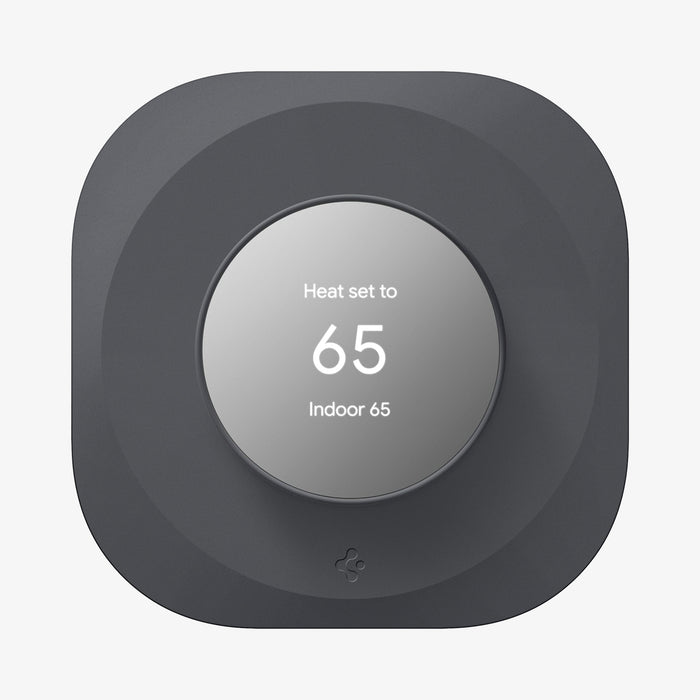AHP02762 - Google Nest Thermostat Wall Plate in charcoal showing the front