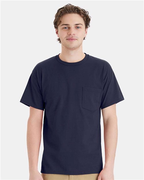 Hanes 5290P Essential-T Pocket T-Shirt
