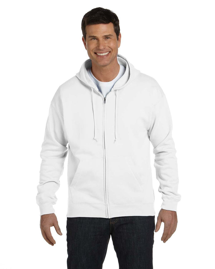 Hanes P180 Adult EcoSmart 50/50 Full-Zip Hooded Sweatshirt