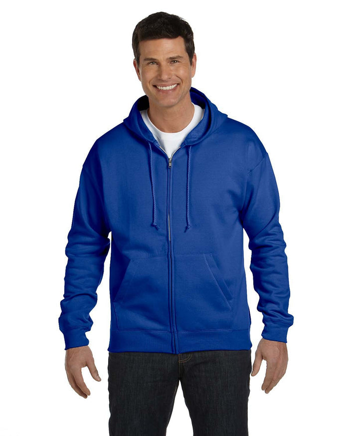 Hanes P180 Adult EcoSmart 50/50 Full-Zip Hooded Sweatshirt