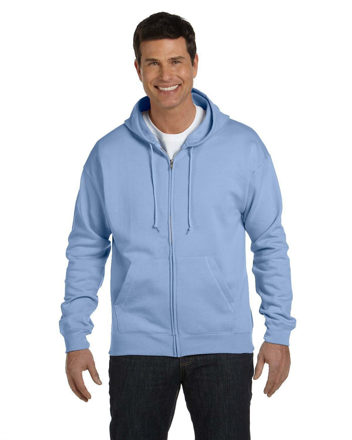 Hanes P180 Adult EcoSmart 50/50 Full-Zip Hooded Sweatshirt