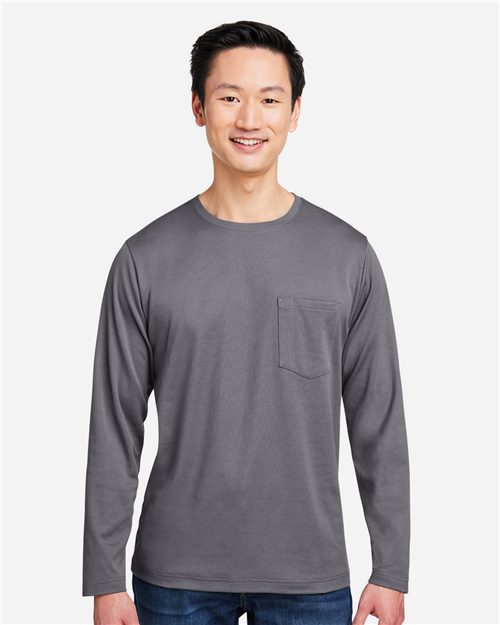 Harriton M118L Unisex Charge Snag and Soil Protect Long Sleeve T-Shirt