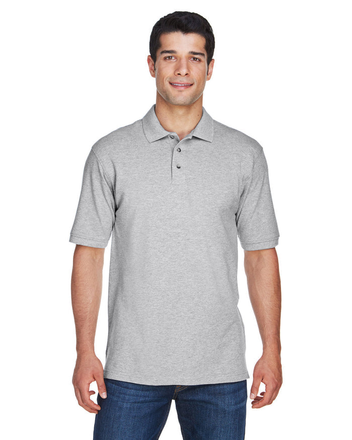 Harriton M200 Men's 6 oz. Ringspun Cotton Piqué Short-Sleeve Polo