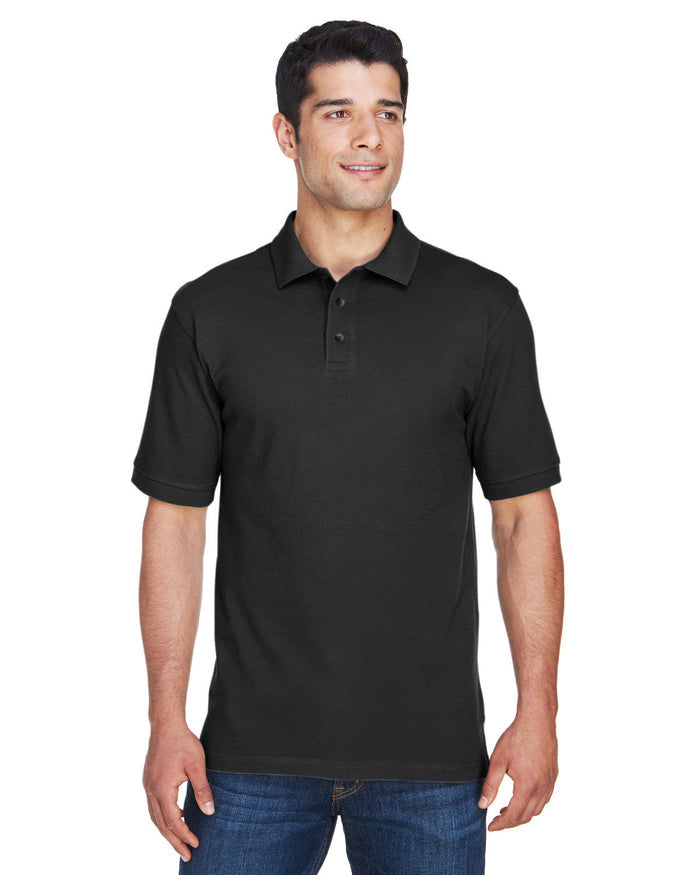 Harriton M200T Men's Tall 6 oz. Ringspun Cotton Piqué Short-Sleeve Polo