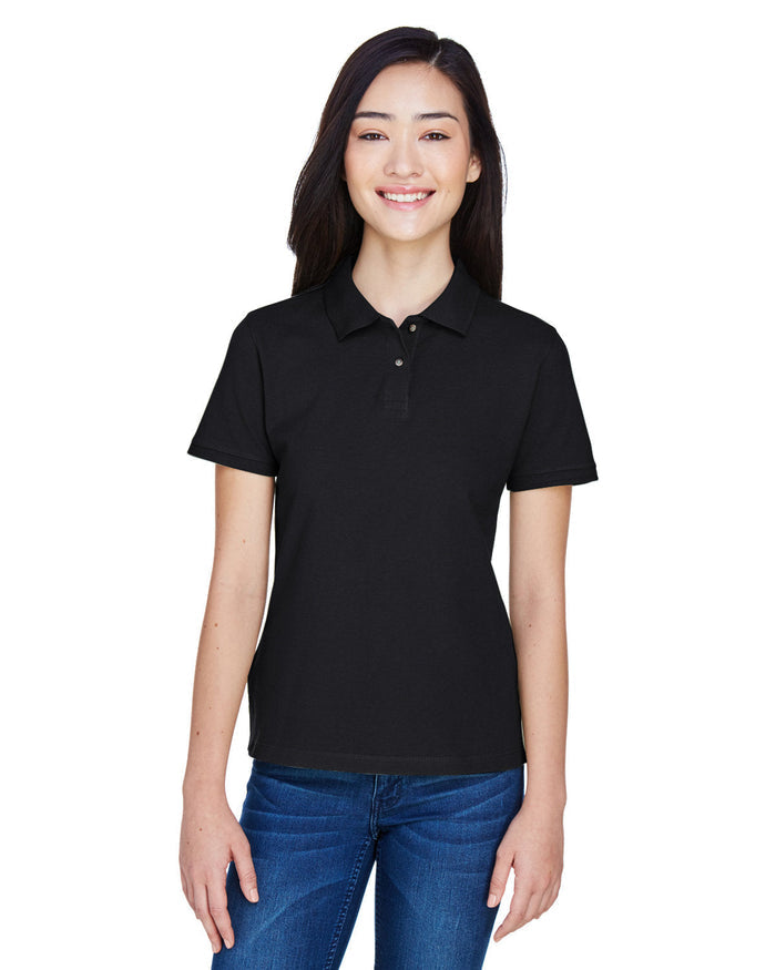 Harriton M200W Ladies' 6 oz. Ringspun Cotton Piqué Short-Sleeve Polo
