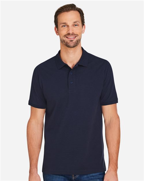 Harriton M205 Men's Valiant Cotton Snag Protect Polo