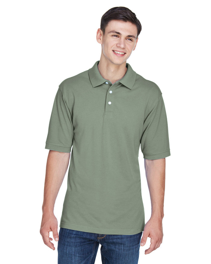 Harriton M265 Men's 5.6 oz. Easy Blend Polo