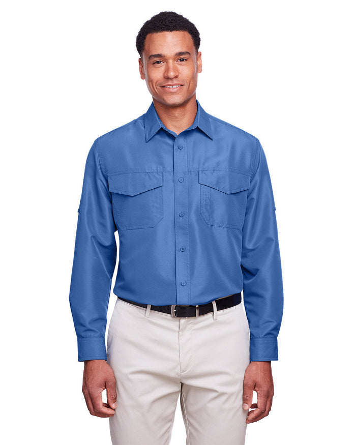 Harriton M580L Men's Key West Long-Sleeve Performance Staff Shirt