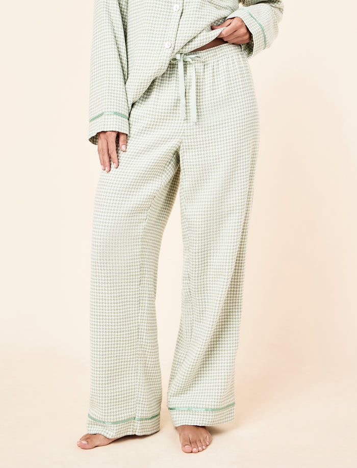 Houndstooth Cozy Full Length PJ Set