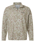 HUK H1200720 Men's Airweight KC Printed Quarter-Zip Pullover