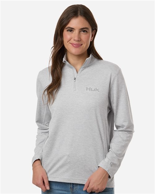 HUK H6130024 Women's Coldfront Quarter-Zip Pullover