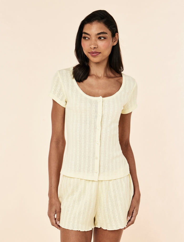 Imogen Pointelle Tee