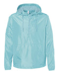 Independent Trading Co. EXP54LWP Lightweight Quarter - Zip Windbreaker Pullover Jacket - Ninja Transfers
