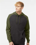 Independent Trading Co. IND40RP Raglan Hooded Sweatshirt - Ninja Transfers