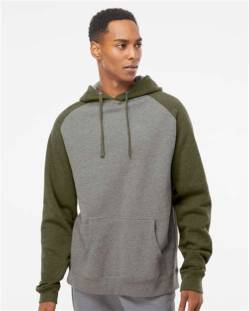 Independent Trading Co. IND40RP Raglan Hooded Sweatshirt - Ninja Transfers