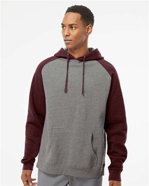 Independent Trading Co. IND40RP Raglan Hooded Sweatshirt - Ninja Transfers