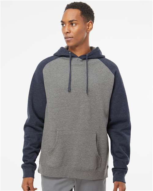Independent Trading Co. IND40RP Raglan Hooded Sweatshirt - Ninja Transfers