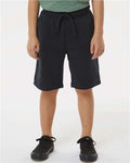 Independent Trading Co. PRM16SRT Youth Lightweight Special Blend Fleece Shorts - Ninja Transfers