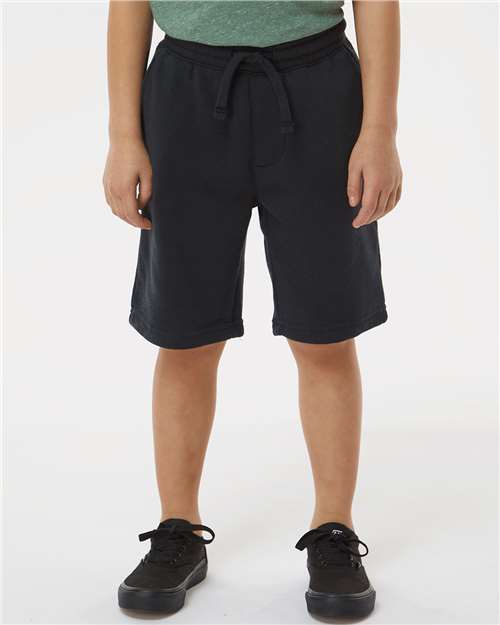 Independent Trading Co. PRM16SRT Youth Lightweight Special Blend Fleece Shorts - Ninja Transfers