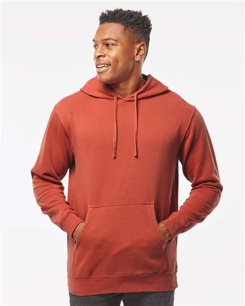 Independent Trading Co. PRM4500 Midweight Pigment - Dyed Hooded Sweatshirt - Ninja Transfers