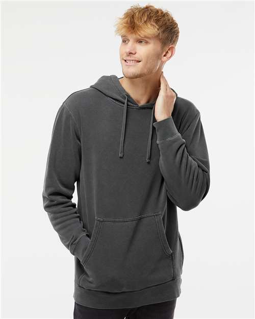 Independent Trading Co. PRM4500 Midweight Pigment - Dyed Hooded Sweatshirt - Ninja Transfers