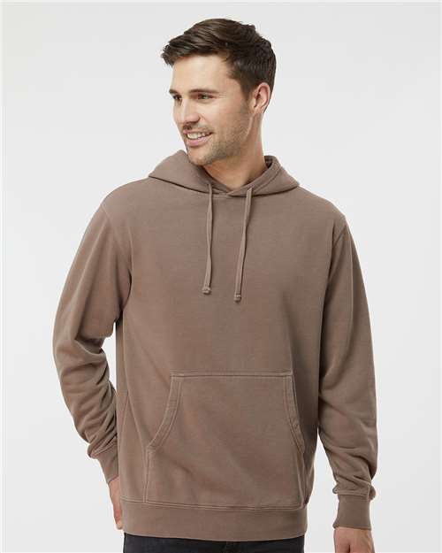 Independent Trading Co. PRM4500 Midweight Pigment - Dyed Hooded Sweatshirt - Ninja Transfers