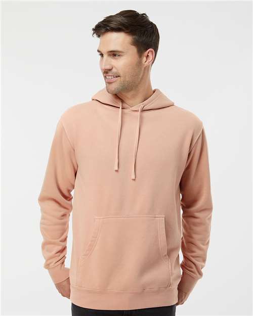 Independent Trading Co. PRM4500 Midweight Pigment - Dyed Hooded Sweatshirt - Ninja Transfers