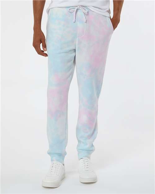 Independent Trading Co. PRM50PTTD Tie - Dyed Fleece Pants - Ninja Transfers