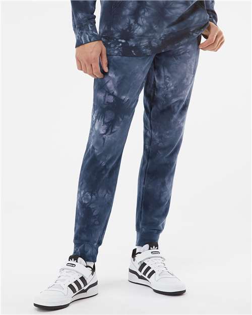 Independent Trading Co. PRM50PTTD Tie - Dyed Fleece Pants - Ninja Transfers