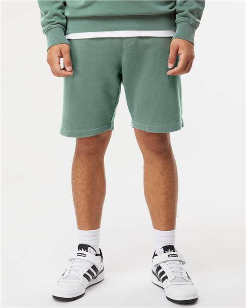 Independent Trading Co. PRM50STPD Pigment - Dyed Fleece Shorts - Ninja Transfers