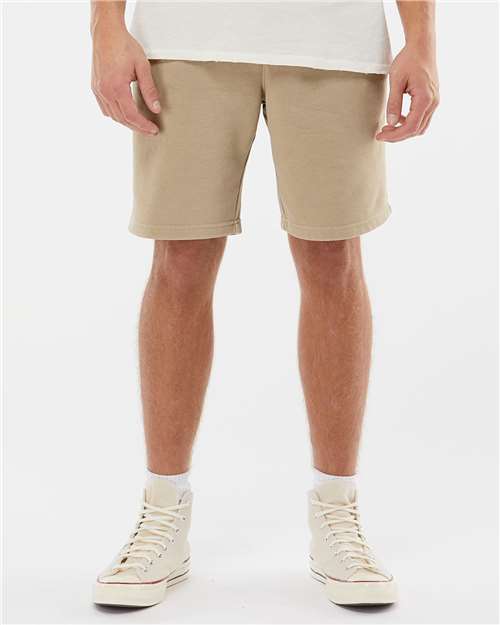 Independent Trading Co. PRM50STPD Pigment - Dyed Fleece Shorts - Ninja Transfers