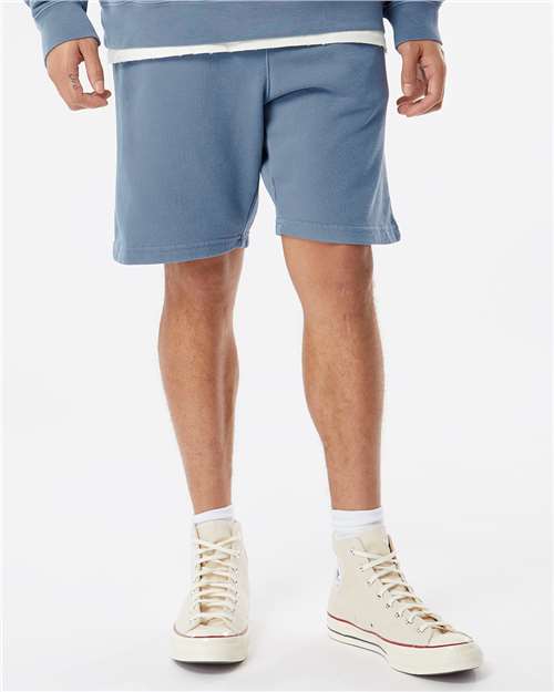Independent Trading Co. PRM50STPD Pigment - Dyed Fleece Shorts - Ninja Transfers