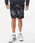 Independent Trading Co. PRM50STTD Tie - Dyed Fleece Shorts - Ninja Transfers