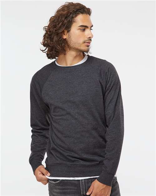 Independent Trading Co. SS1000C Icon Lightweight Loopback Terry Crewneck Sweatshirt - Ninja Transfers