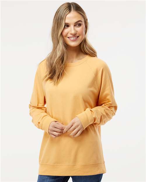 Independent Trading Co. SS1000C Icon Lightweight Loopback Terry Crewneck Sweatshirt - Ninja Transfers