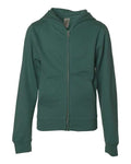 Independent Trading Co. SS4001YZ Youth Midweight Full - Zip Hooded Sweatshirt - Ninja Transfers
