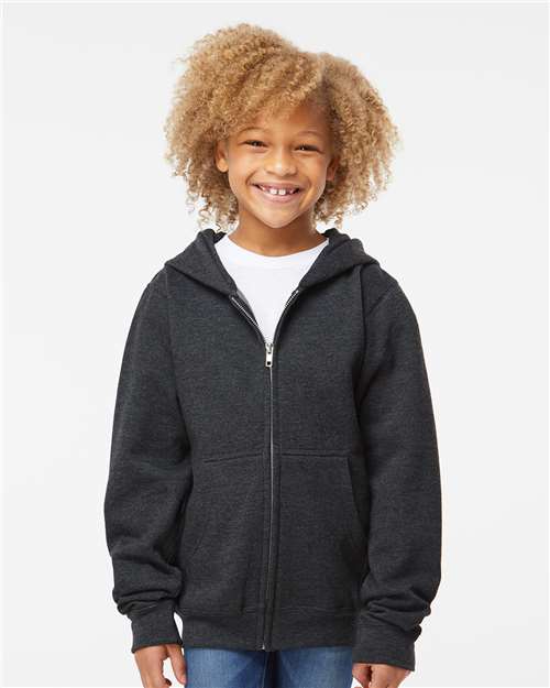Independent Trading Co. SS4001YZ Youth Midweight Full - Zip Hooded Sweatshirt - Ninja Transfers