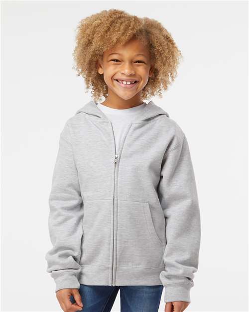Independent Trading Co. SS4001YZ Youth Midweight Full - Zip Hooded Sweatshirt - Ninja Transfers