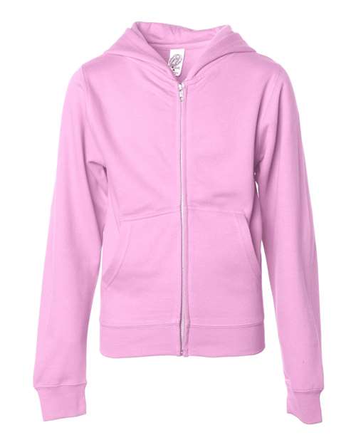 Independent Trading Co. SS4001YZ Youth Midweight Full - Zip Hooded Sweatshirt - Ninja Transfers