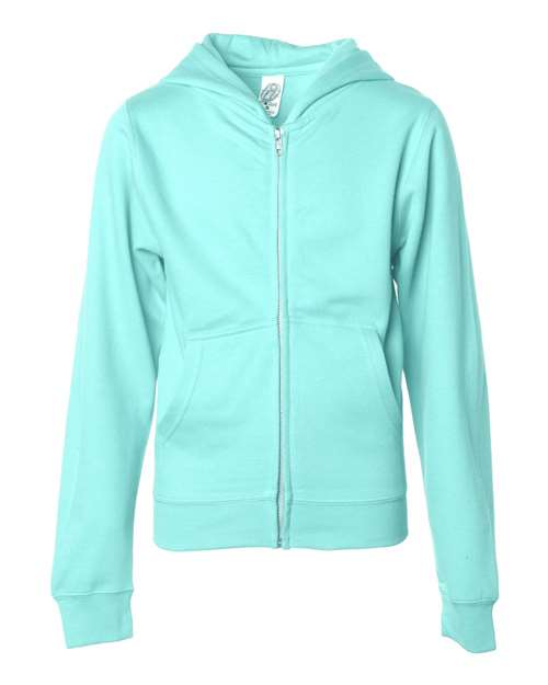 Independent Trading Co. SS4001YZ Youth Midweight Full - Zip Hooded Sweatshirt - Ninja Transfers